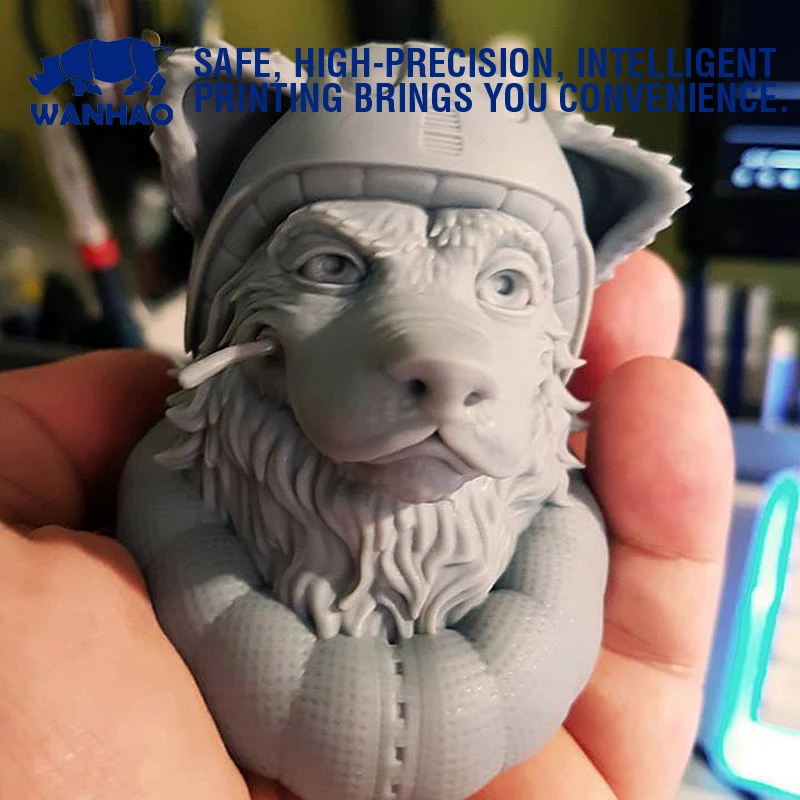 WANHAO моющаяся резина для воды D7/D7PLUS/D8 3D принтер 1000 мл/бутылка алюминиевая бутылка |