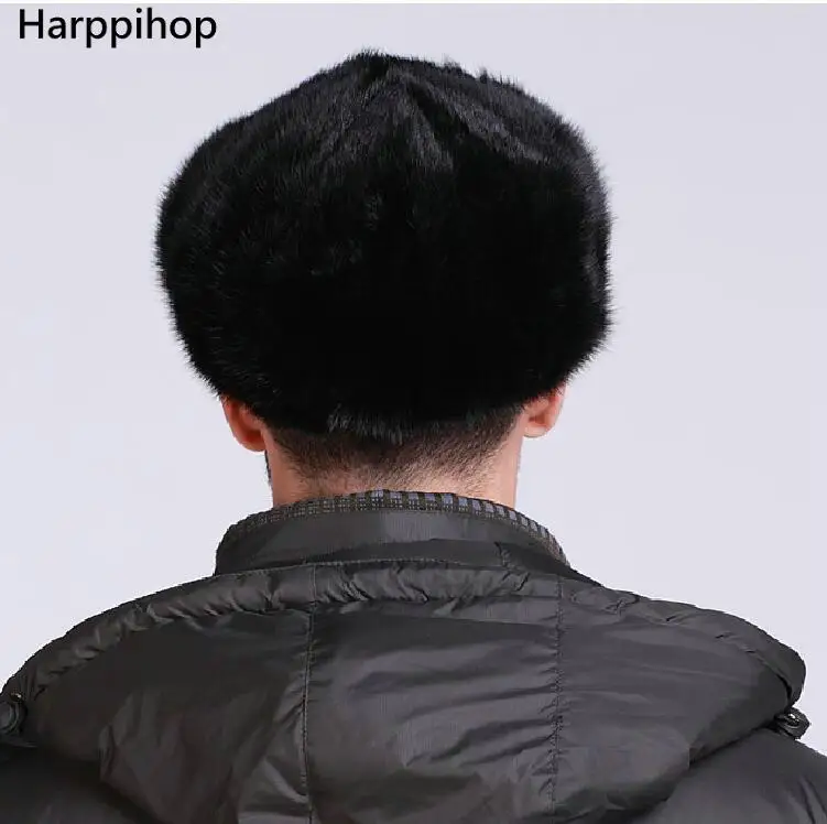 Шапка мужская из натурального меха норки теплая Зимняя|fur hat men|mens fur hatmens mink |