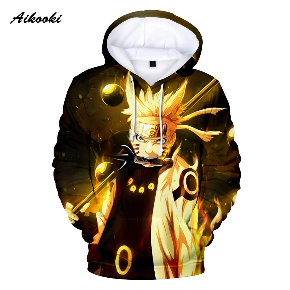 Aikooki Naruto, модная Крутая толстовка, толстовки для мальчиков и девочек, 3d принт, Наруто, модный стиль, уличная одежда, толстовка с длинным рукавом, 3D, для мужчин, поп-топ