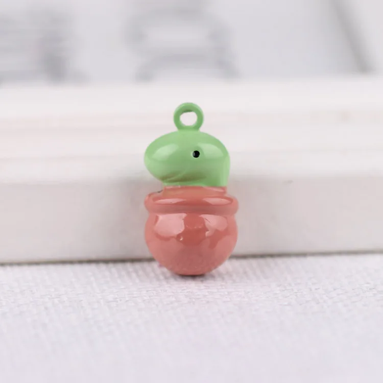 Зодиак Мультфильм медный колокольчик diy ювелирные аксессуары для домашних животных ткачество колокольчик-брелок