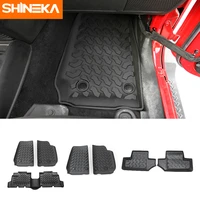 shineka car mat antislip rubber rear row floor mats pad liner carpets for jeep wrangler jk 2007 2017 car accessories