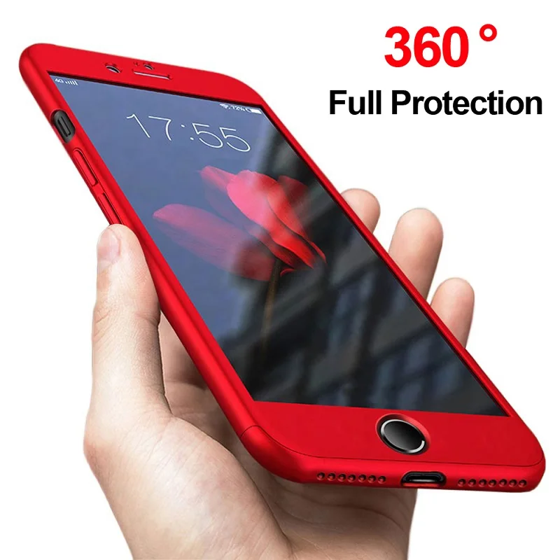 Musttrue 360 полный защитный чехол для iPhone X XS MAX XR 10 6 6s 7 8 плюс Чехол с стекло |