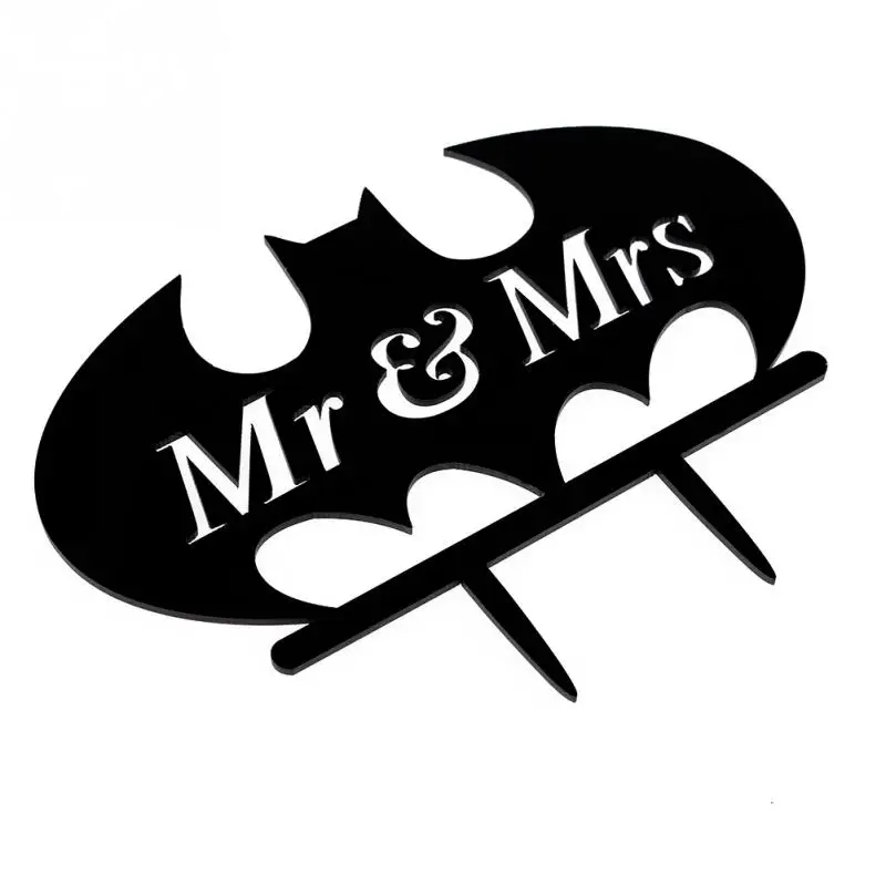 Кекс Вставлена Карта Письма Летучие Мыши Торт Топпер Украшения Инструменты