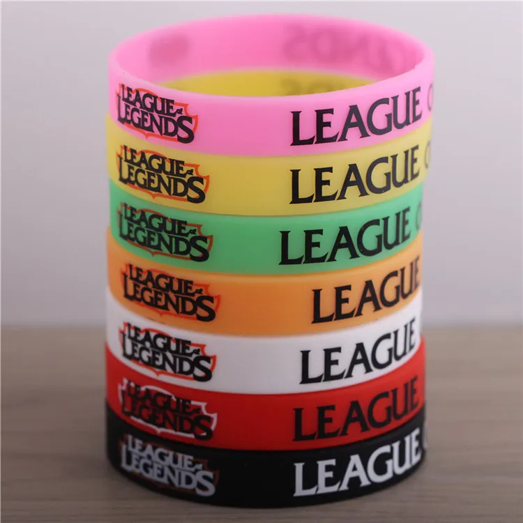 Модные браслеты LOL Rubble Женская повязка мужские с буквами аниме косплей панк