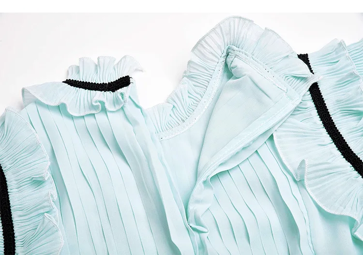 Элегантный рукавов Лето Осень женское платье взлетно посадочной полосы блёстки