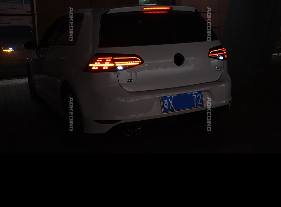 AKD автомобильный Стайлинг для VW Golf 7 задние фонари 2013- Golf7 Mk7 светодиодный задний фонарь светодиодный DRL Dynami сигнал тормоза заднего хода авто аксессуары