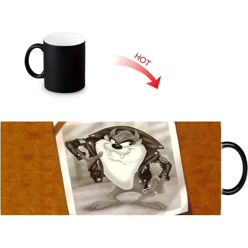 Tasmanian Devil TAZ Funny Travel Mug 12oz Coffee Milk Tea Cup Novelty Water Mugs Customized Birthday Gift | Дом и сад