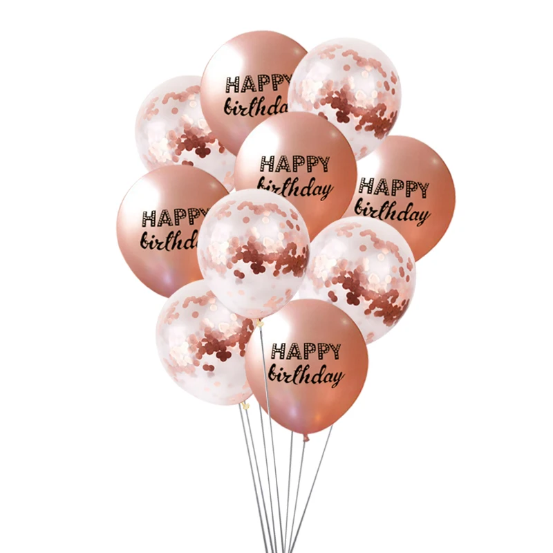 Chicinlife Rosegold 0-9 цифры шар с днем рождения сердце шар взрослых юбилей 1st украшения для свадьбы и дня рождения поставки