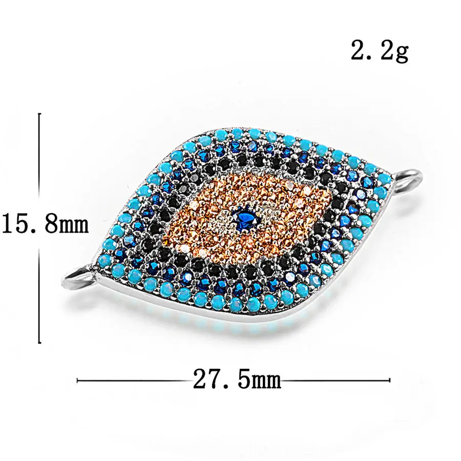 DIY Jewelry Connectors Handmade Craft Greek Evil Eye Charms Accessories For Women Men Needlework Making | Украшения и аксессуары