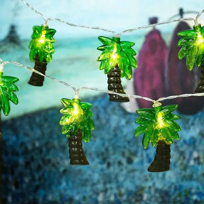 Coconut Tree Fairy Lights 10 LED Christmas Wedding Decor String Light Supplies christmas decorations for home C3083 | Дом и сад