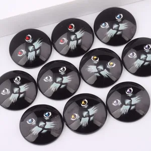 Стеклянный купол reidgaller, круглый кабошон, 25 мм, для ювелирных изделий ручной работы, изготовление сережек