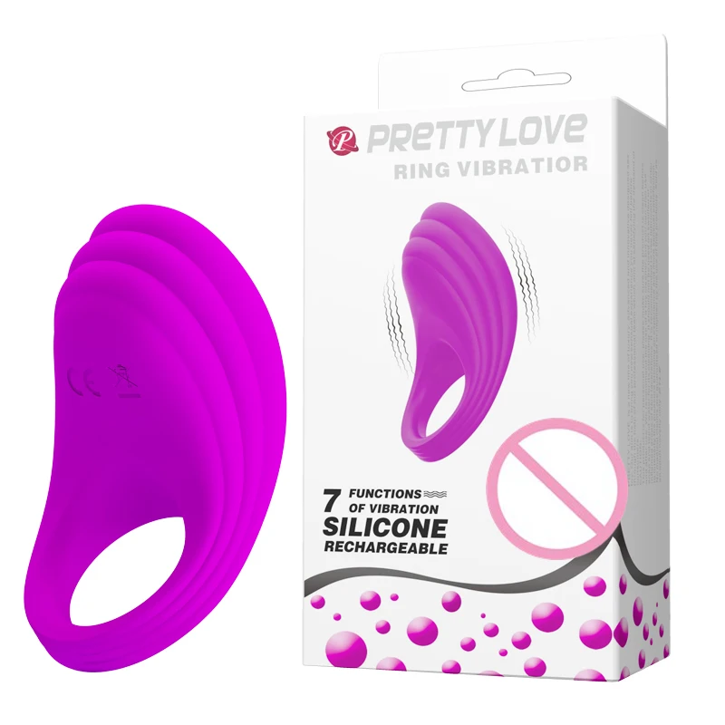 Кольцо для пениса Силиконовое с зарядкой от USB 7 скоростей|ring sex|vibrating cock ringdick ring |