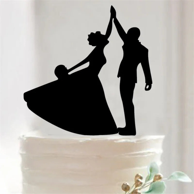 1 PCS невесты и жениха хлопать Each Other торт Топпер Акриловые Детские Shower День