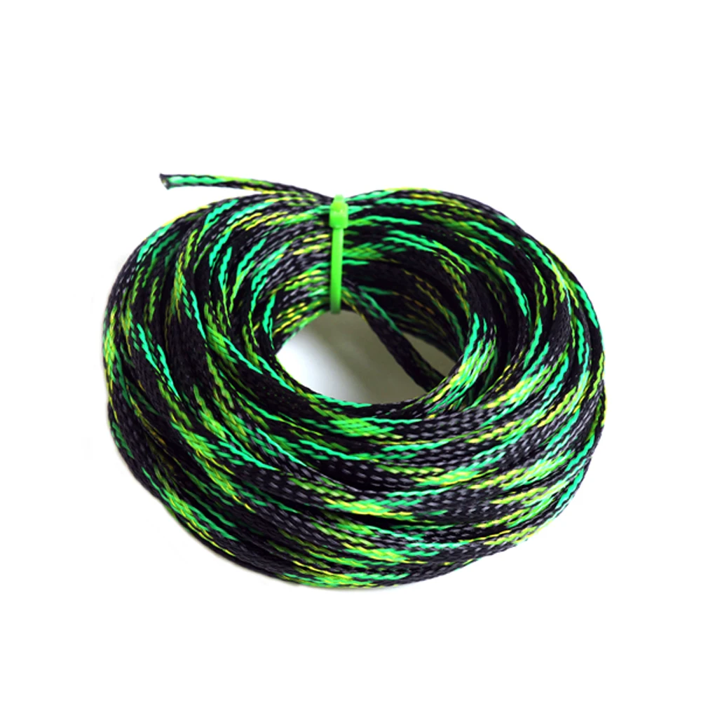 8 Размеры 4/6/8/10/12/15/20/25 мм изоляции плетеные sleeving Tight ПЭТ расширяемая 10 м кабель рукава провода железы защиты кабелей
