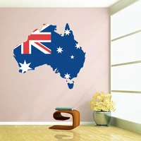 flag map of australia wall vinyl sticker custom made home decoration wall sticker wedding decoration pvc wallpaper