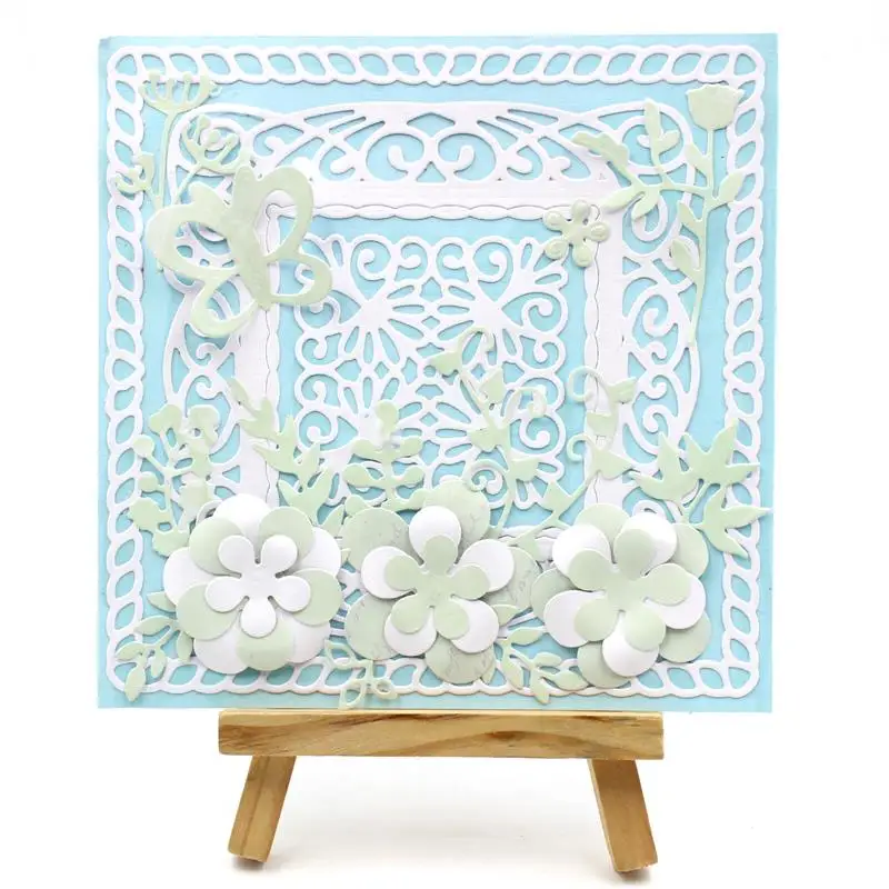 

KSCRAFT рамка металлические штампы трафареты для «сделай сам» Скрапбукинг/фотоальбом декоративное тиснение «сделай сам» бумажные карты