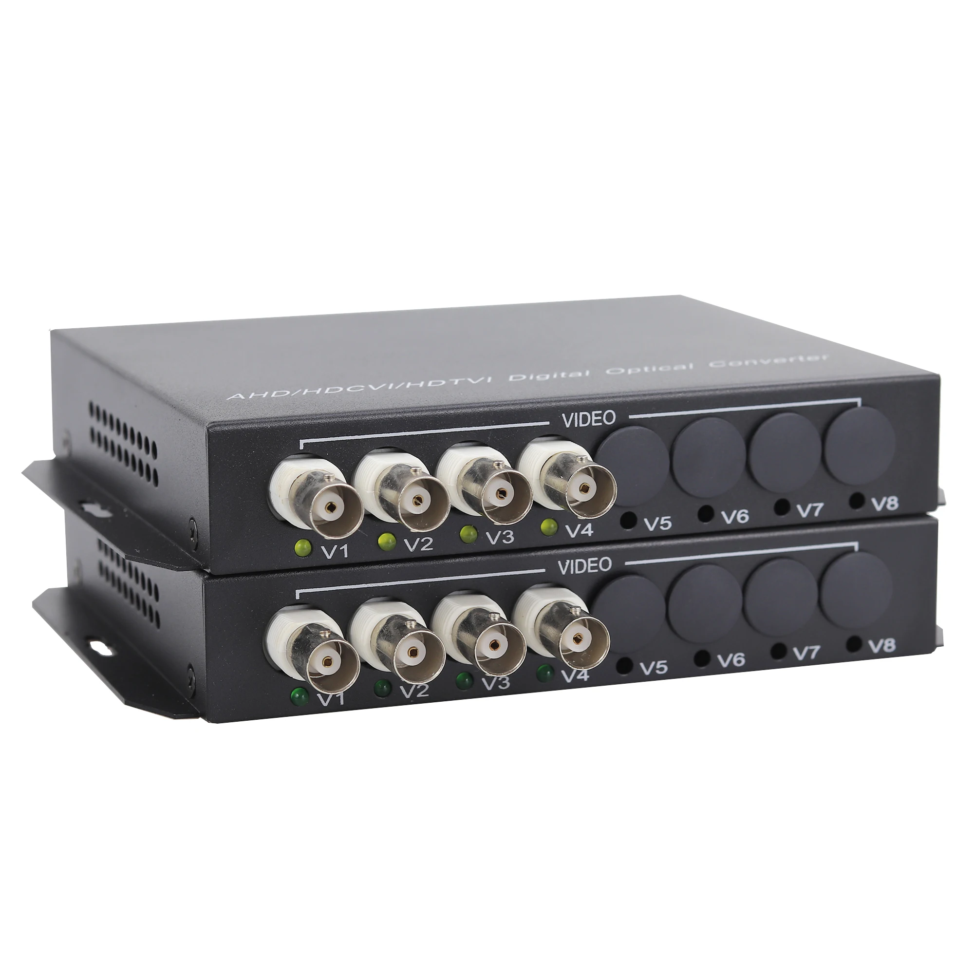 20 км AHD CVI TVI видео волоконно оптический преобразователь 4 канала HD 720P 960P