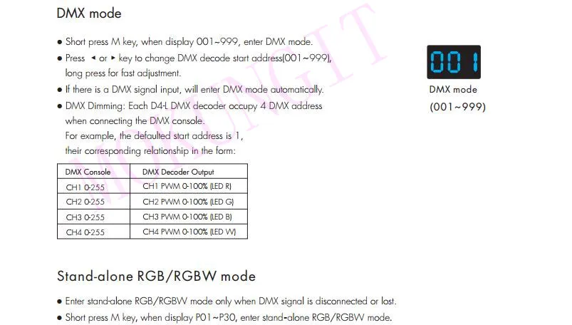 4CH* 5A 12-24VDC контроллер dmx D4-L длинные DMX512 4 канал ПВМ преобразователь постоянного напряжения D4-L инженерно-4 в 1 декодер