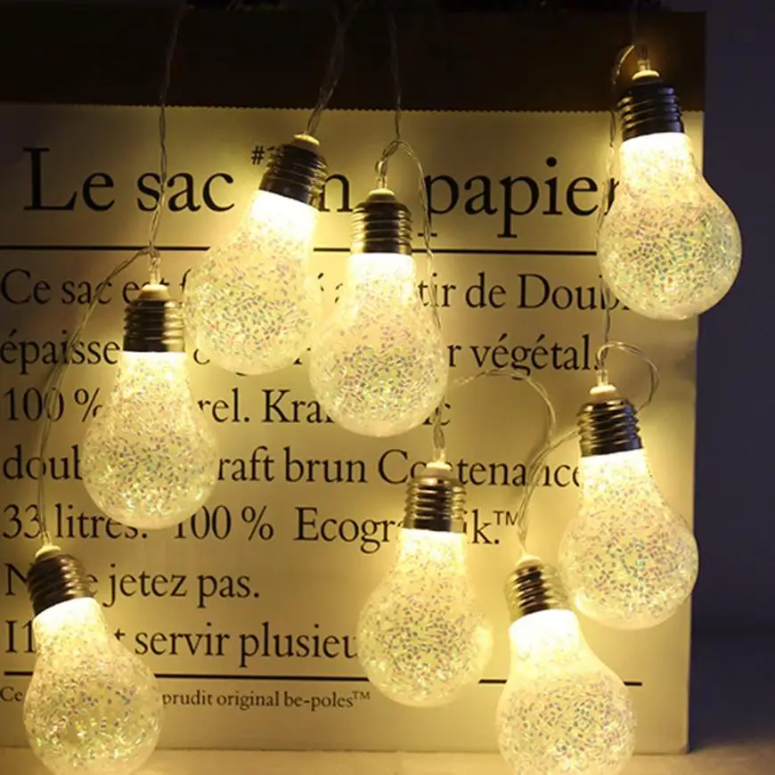 1 5 м 10LED хлопковые Бальные гирлянды вечерние свадебные рождественские украшения