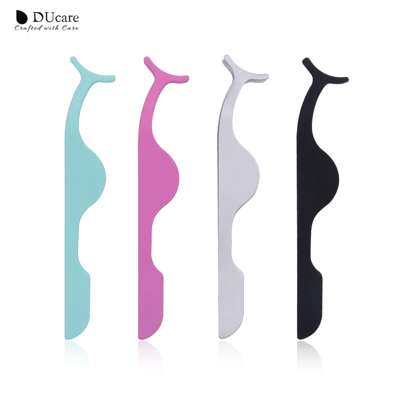 DUcare 1 PC False Eyelash Tweezers Beauty Makeup Tool Eyelashes Curler Nipper Stainless Auxiliary Clip Make Up Accessories | Красота и