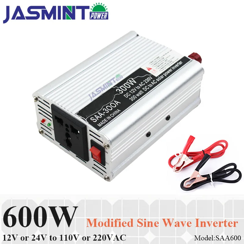 DC12V 600 W AC110V или 220 V инвертор для панели солнечных батарей с модифицированной