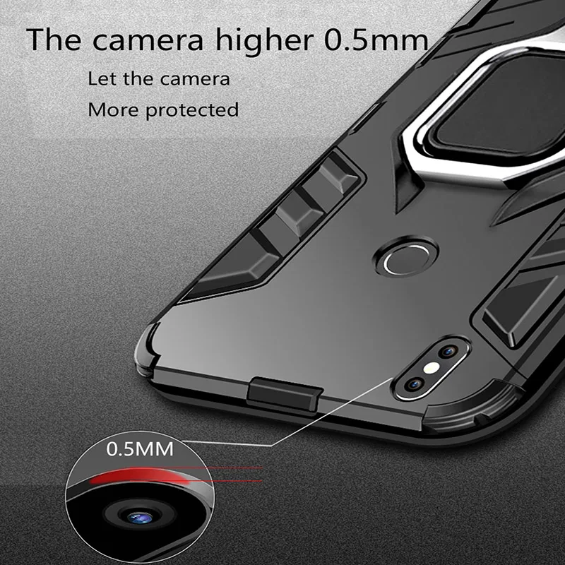 360 магнитный металлический Гибридный Жесткий ПК Мягкий ТПУ чехол для Xiaomi Redmi Note 7 6