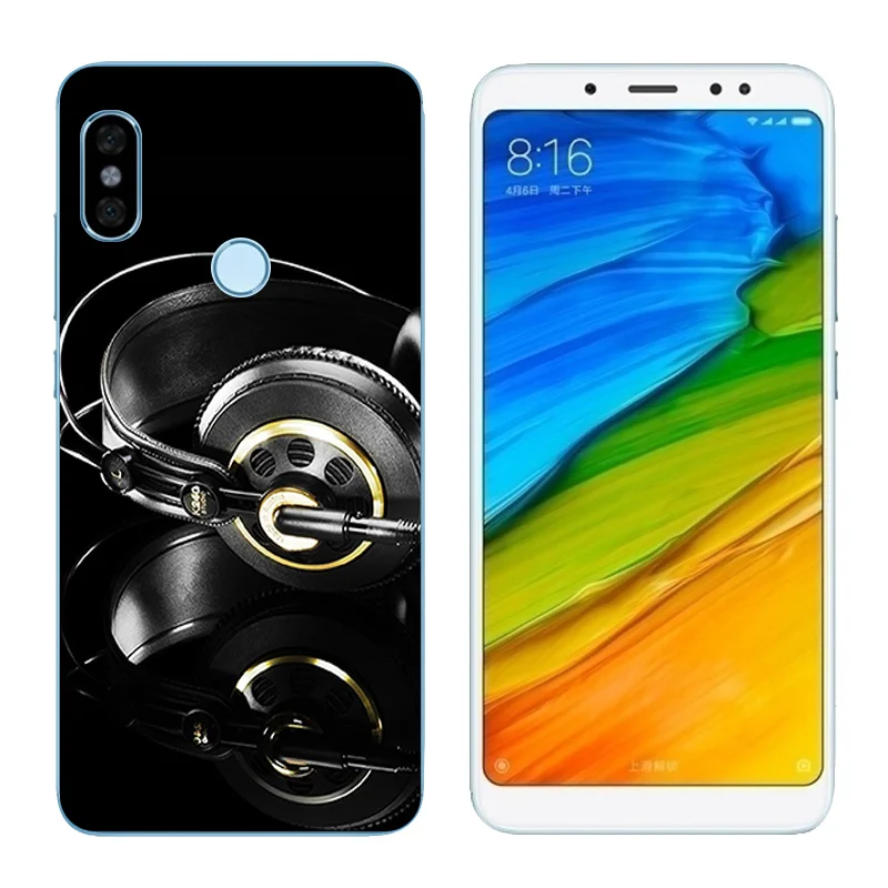 5 99 дюйма для Redmi Note Pro Prime Life черный матовый чехол с принтом 5Pro мягкий прозрачный