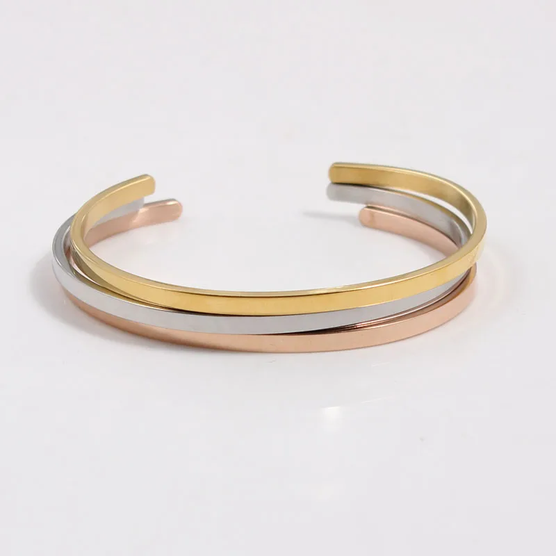 Браслет с гравировкой из нержавеющей стали для женщин и мужчин|love bracelet|bangle barquote