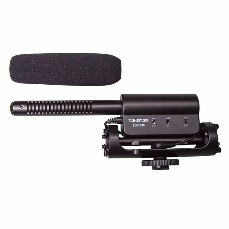 Takstar SGC-598 видеомикрофон для камеры интервью видеозапись Vlog Mic DSLR Nikon Canon