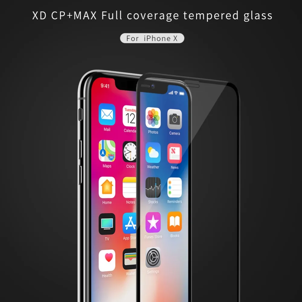 Закаленное стекло Nillkin с полным покрытием 3D для iPhone 13 12 Mini 11 Pro X 8 7 Plus XR XS Max SE 2020 |