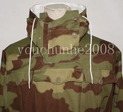 Немецкий Итальянский камуфляж Второй мировой войны и белый Реверсивный SMOCK