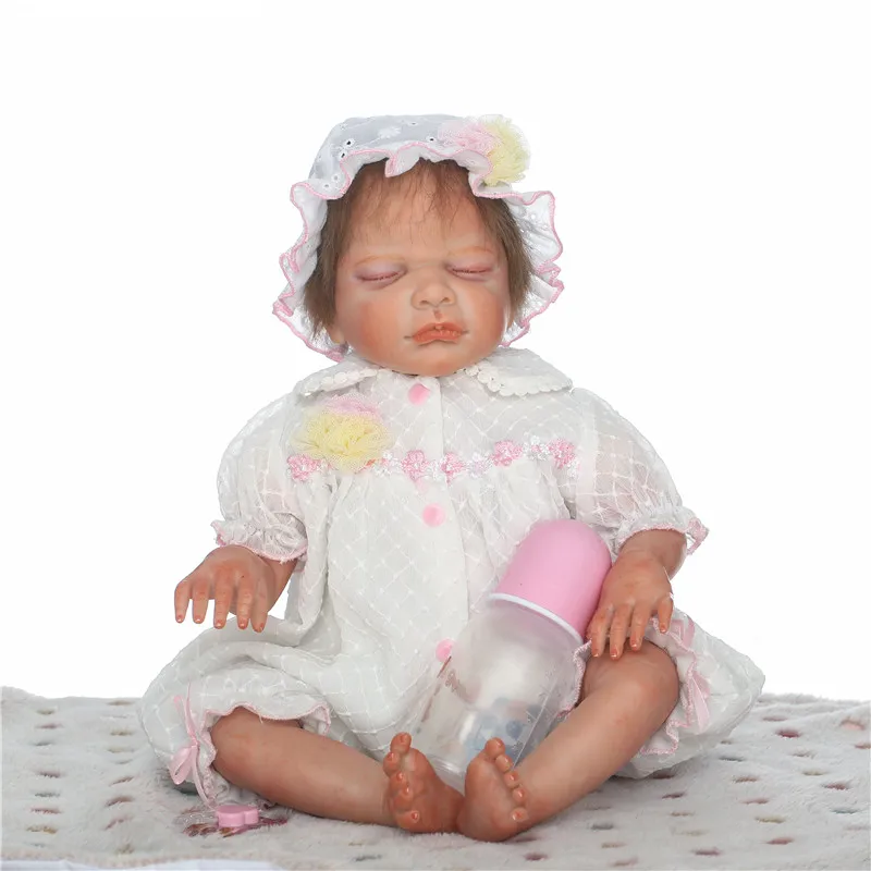 Кукла Reborn для новорожденных силиконовая кукла детей 20 дюймов 50 см|baby silicone dolls|reborn