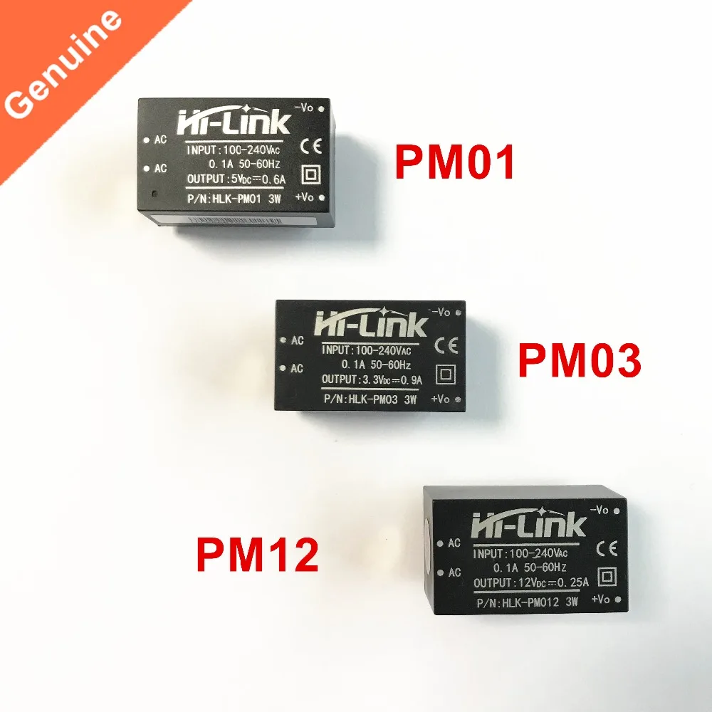 HLK-PM01 HLK-PM03 HLK-PM12 220 В до 5 В/3 3 В/12 мини блок питания | Электроника