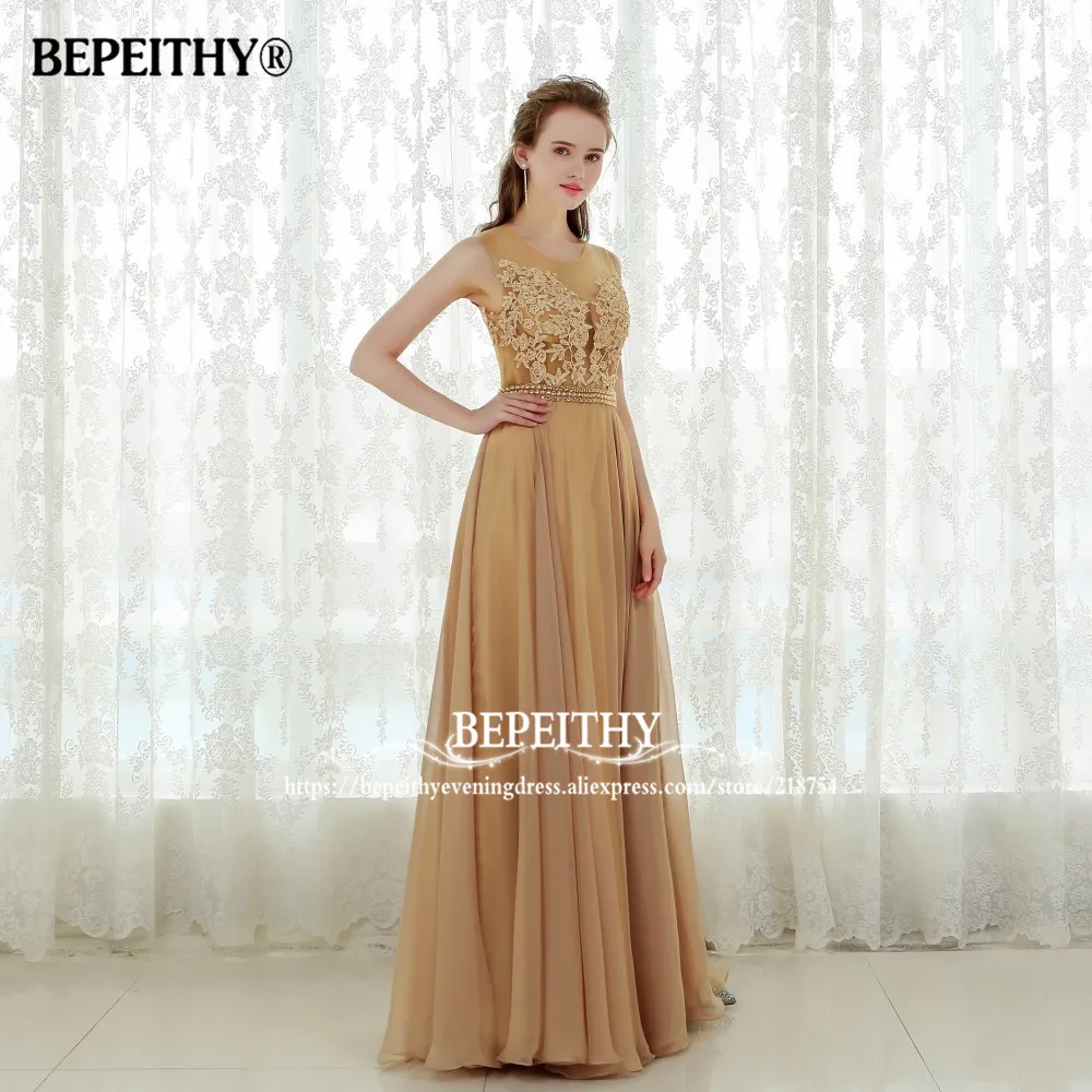 Robe De Soiree сексуальное платье с открытой спиной Золотой шифон длинный Выпускной 2019