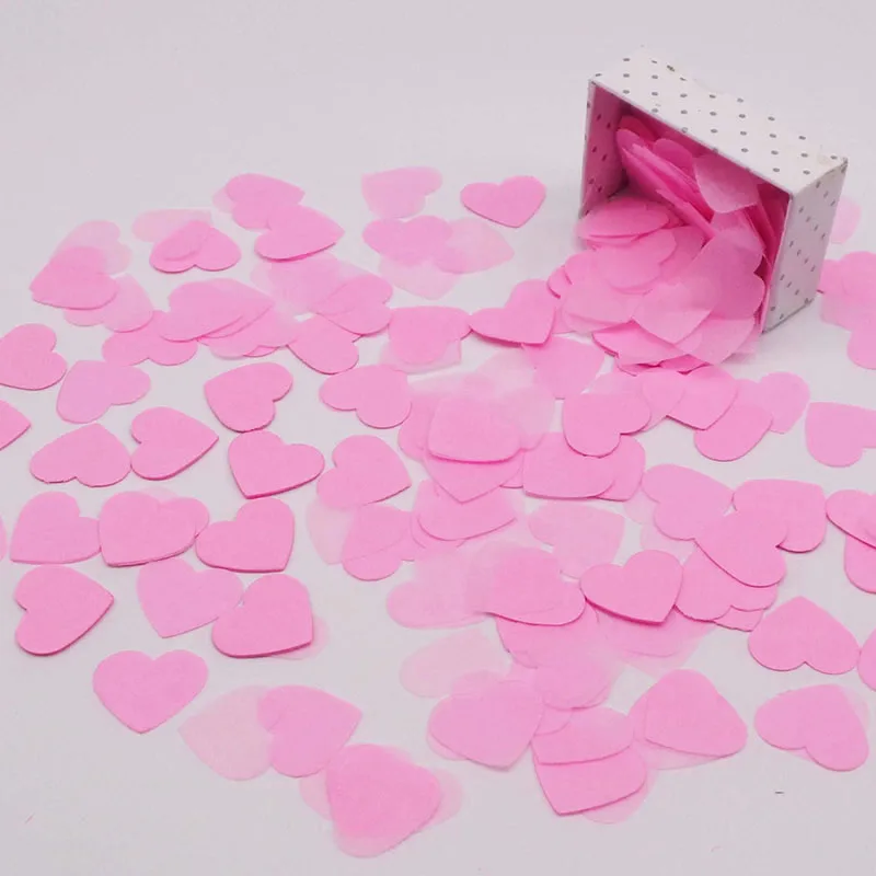 10 г папиросной бумаги конфетти "Сердечки" многоцветный первый день рождения