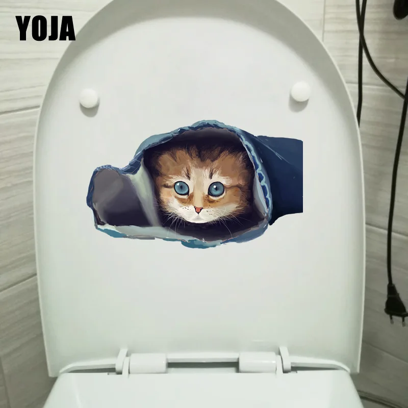 YOJA 20 6*12 3 см милый мультяшный Кот детские наклейки на стену для спальни Наклейки