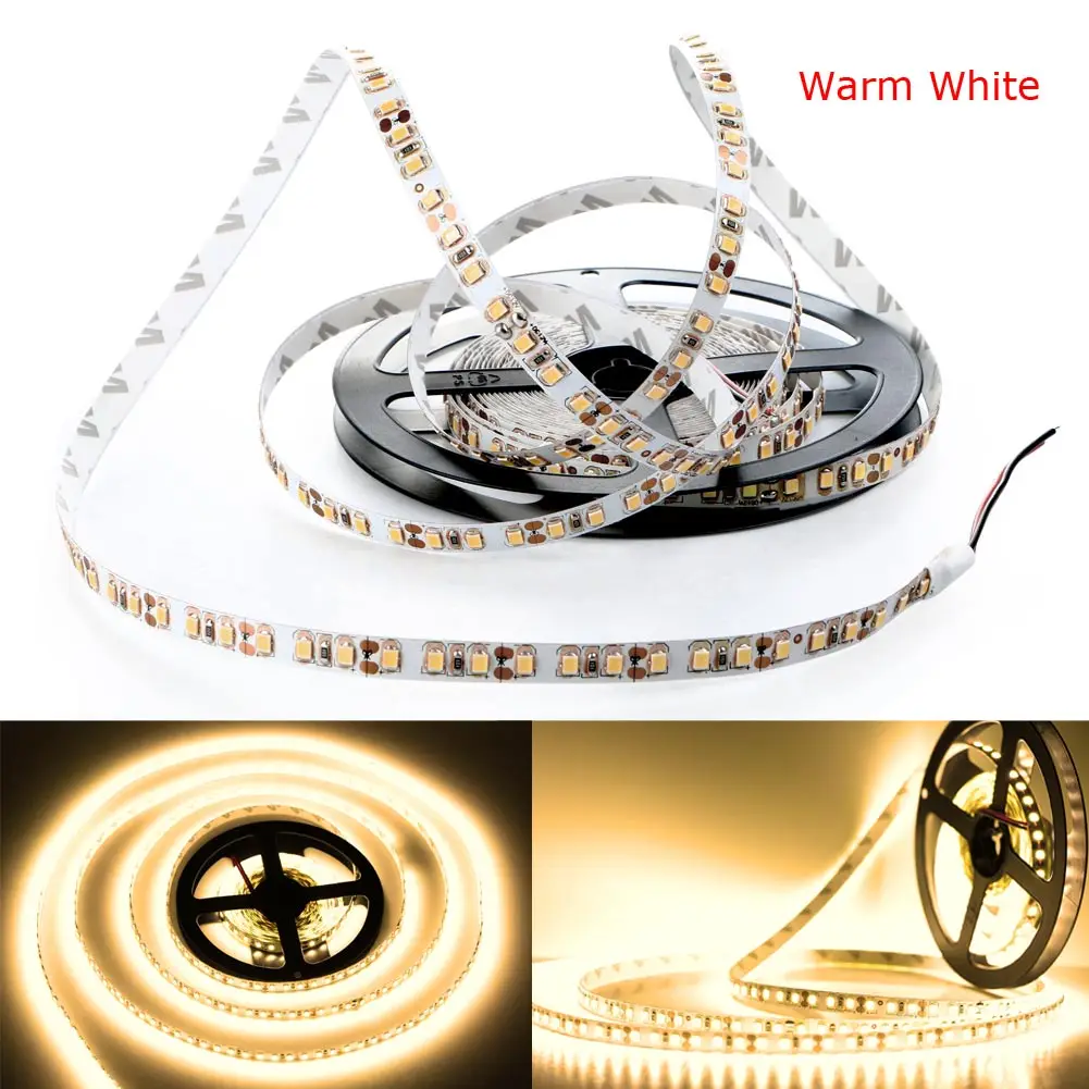 

Flexible 5M 2835 SMD 600 LED Strap Light Non Waterproof Cool /Warm White 12V LED strip Home DIY Wedding Party Decor Light Y7