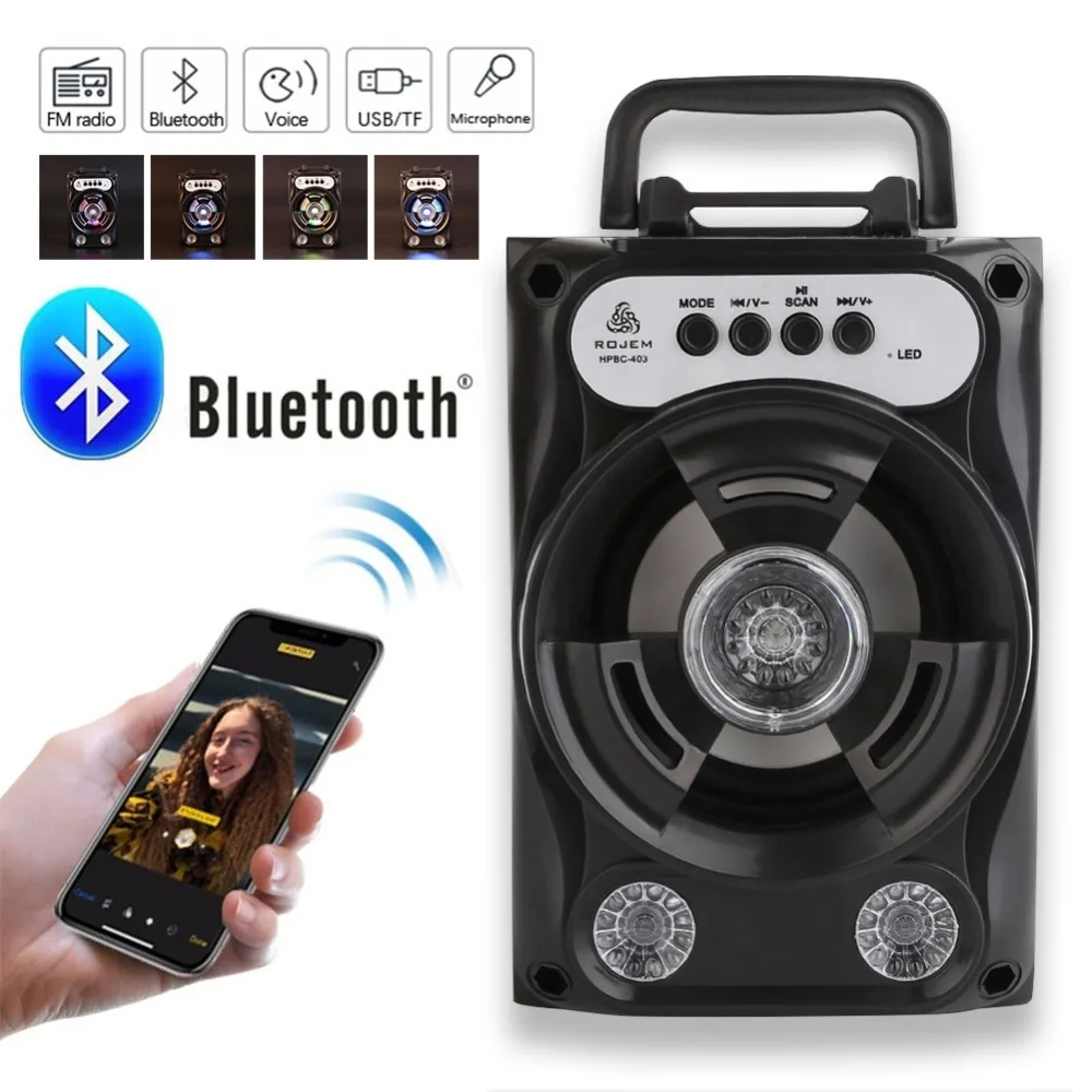Портативный Bluetooth динамик беспроводная звуковая система бас стерео со