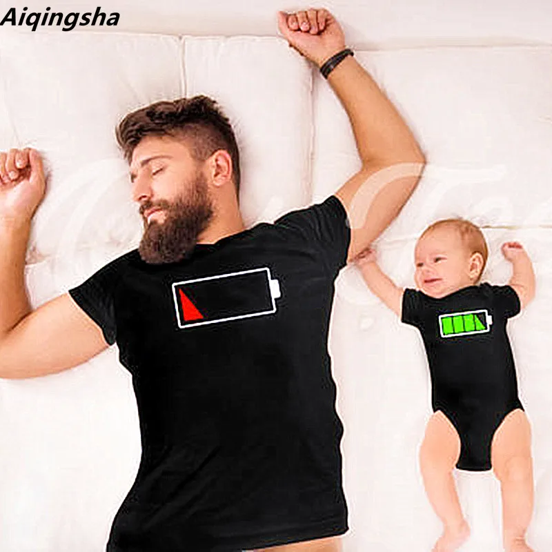 Одежда Aiqngsha для малышей детей папы и я рубашки с зарядным устройством отца матери