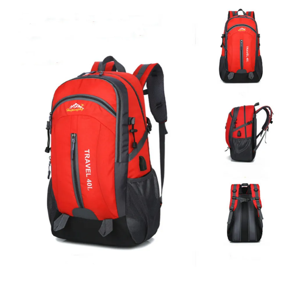 Рюкзак мужской нейлоновый черный рюкзак Водонепроницаемый Прочный Мужской