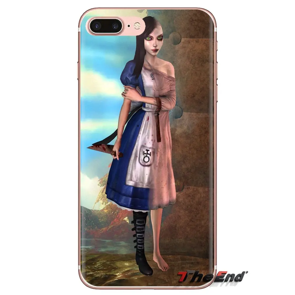 For Samsung Galaxy J1 J2 J3 J4 J5 J6 J7 J8 Plus 2018 Prime 2015 2016 2017 Transparent Soft Skin Case Alice Madness Returns Girls |