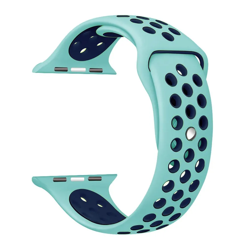 Спортивный мягкий силиконовый ремешок для часов Apple Watch 42 мм 38 мм 40 мм 42 мм сменный Браслет для iWatch серии 1 2 3 4