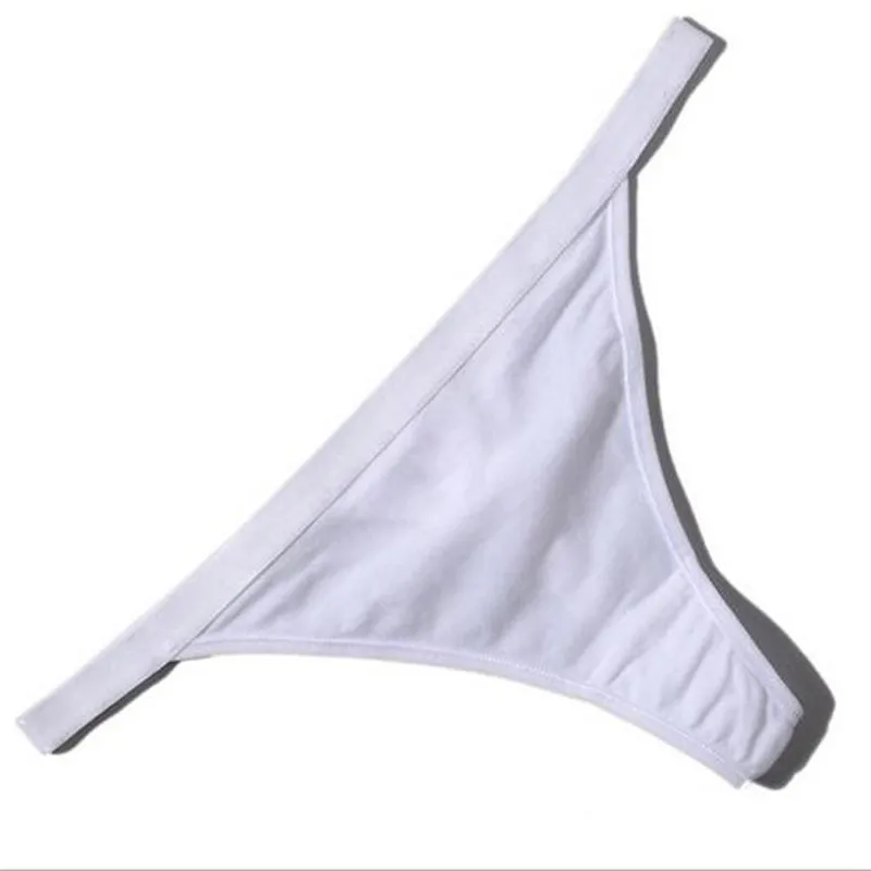 Стильное хлопковое женское нижнее белье стринги трусы однотонные трусики