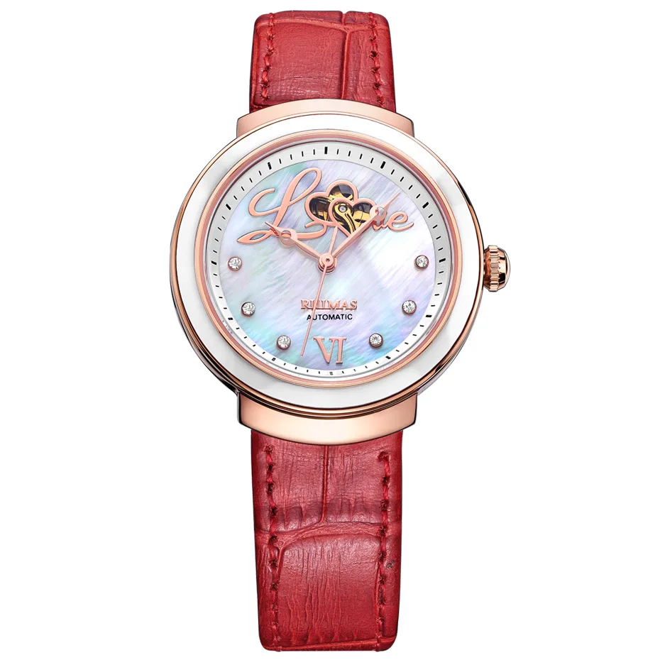 Montre Femme, автоматические часы для женщин, Топ бренд, роскошные женские платья,, модные наручные часы для девочек, повседневные водонепроницаемые часы, reloj mujer