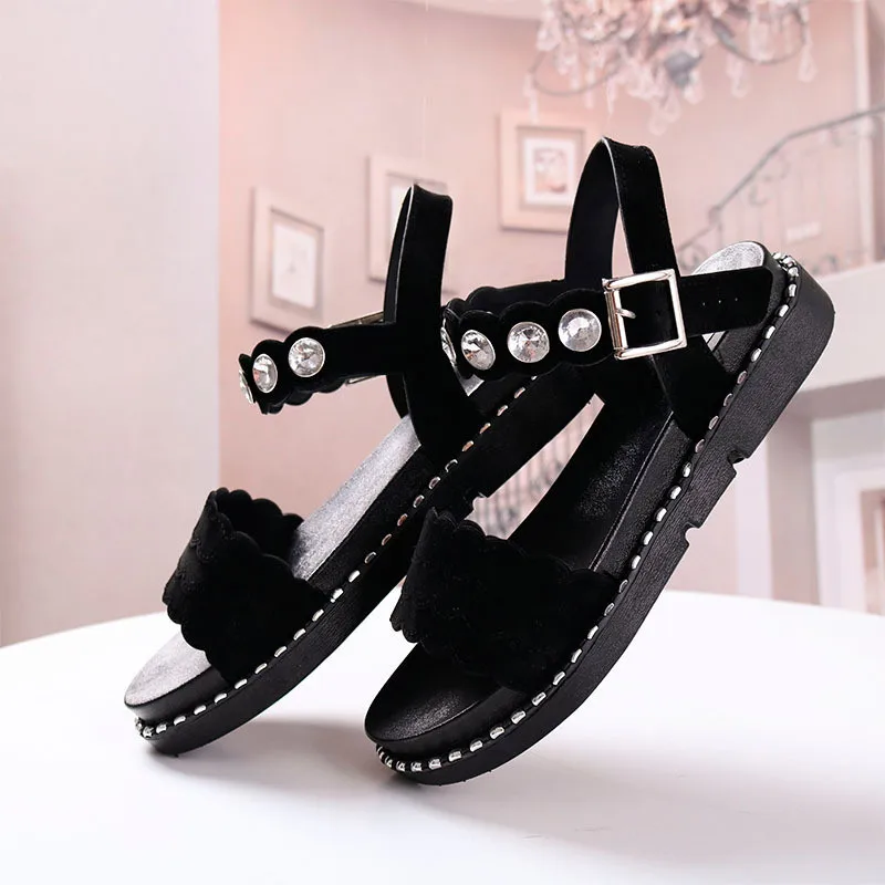 2019 летние новые европейские и американские простые модные римские туфли ручной