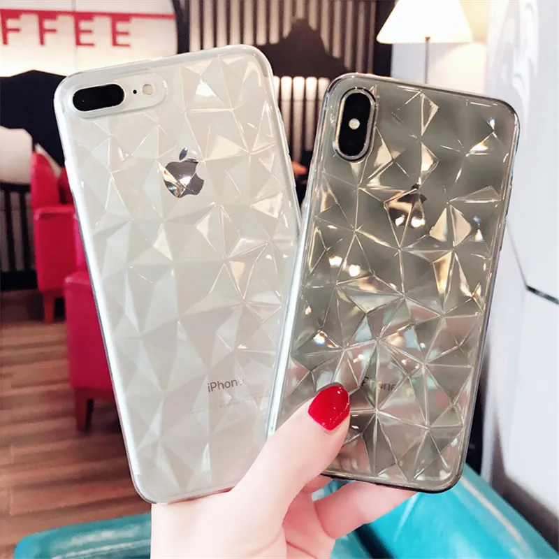 Роскошный мягкий прозрачный ТПУ чехол с 3D бриллиантами для Huawei P20 P8 P9 P10 Lite 2017 Honor 9i