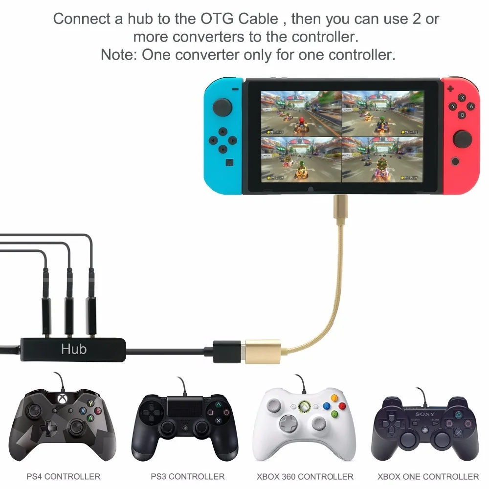 Controller Converter for Nintendo Switch PS3/PS4 Dualshock/XBOX 360/XBOX ONE Controllers | Электроника