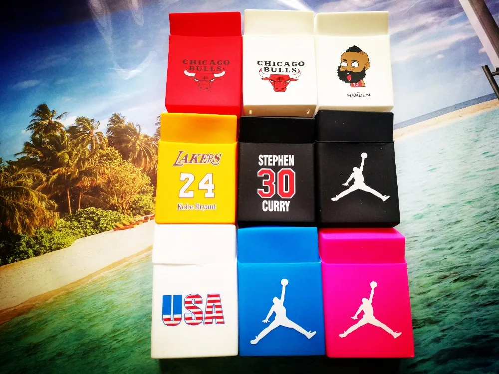 NBA Баскетбол Star силиконовый чехол сигарет Харден Kobe Карри мягкие сигареты Box Set