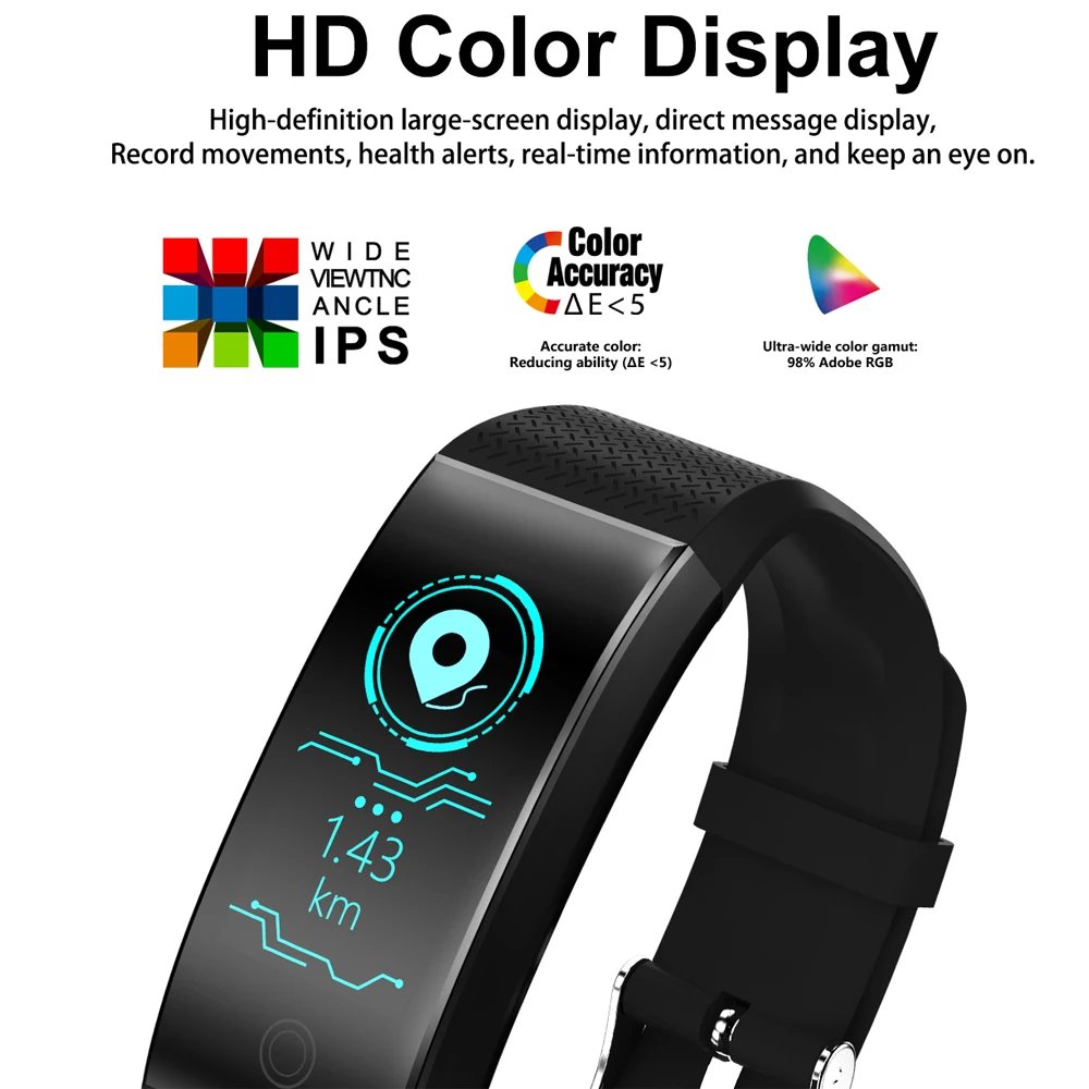 QW18 Фитнес Браслет Смарт браслет Pulsera Inteligente в едином положении во время занятий