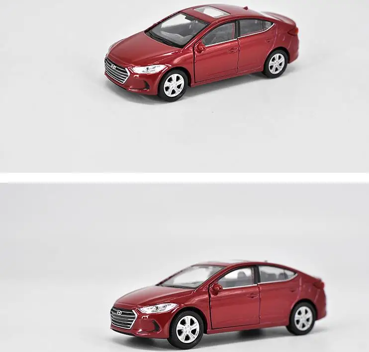 Высокая имитация Hyundai Elantra 1:36 весы из сплава тянущиеся модели игрушек литые под